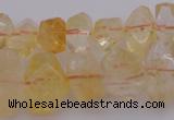 CNG1020 15.5 inches 8*12mm - 12*16mm faceted nuggets citrine beads