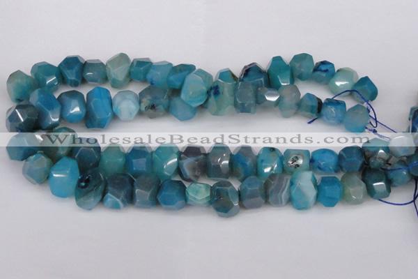 CNG1078 15.5 inches 10*14mm - 15*20mm faceted nuggets agate beads