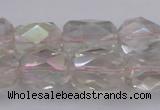 CNG1100 12*16mm - 13*18mm faceted nuggets AB-color white crystal beads