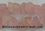 CNG1132 15.5 inches 8*12mm - 13*18mm nuggets rose quartz beads