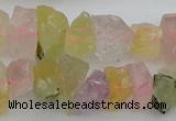 CNG1139 15.5 inches 8*12mm - 13*18mm nuggets mixed quartz beads