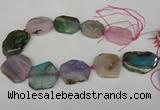 CNG1208 15.5 inches 25*35mm - 35*45mm freeform agate beads