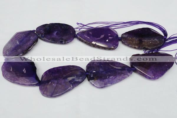 CNG1210 15.5 inches 30*45mm - 35*50mm freeform agate beads