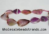 CNG1230 15.5 inches 25*35mm - 30*50mm freeform agate beads