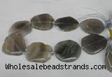 CNG1253 15.5 inches 30*40mm - 45*50mm freeform agate beads