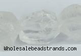 CNG1308 15*20mm – 25*30mm faceted nuggets white crystal beads