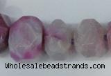 CNG1366 15.5 inches 8*12mm - 22*30mm faceted nuggets agate beads