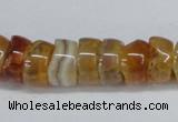 CNG1440 15.5 inches 6*12mm - 10*12mm nuggets agate gemstone beads