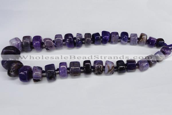 CNG1449 15.5 inches 10*14mm - 12*20mm nuggets agate gemstone beads