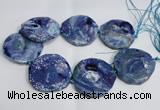 CNG1553 15.5 inches 50*52mm faceted freeform agate beads