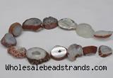 CNG1601 15.5 inches 18*25mm - 25*30mm freeform druzy agate beads