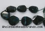 CNG1630 15.5 inches 40*45mm - 45*50mm faceted freeform agate beads