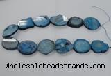 CNG1657 15.5 inches 25*30mm - 30*35mm freeform druzy agate beads