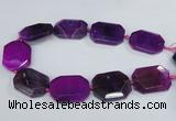 CNG1680 15.5 inches 30*40mm freeform agate gemstone beads wholesale