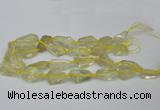 CNG1702 15.5 inches 15*20mm - 18*35mm nuggets lemon quartz beads