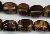 CNG18 15.5 inches 12*17mm nuggets yellow tiger eye gemstone beads