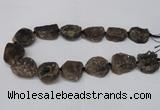 CNG2130 15.5 inches 18*25mm - 25*30mm nuggets druzy agate beads