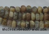 CNG214 15.5 inches 6*8mm nuggets moonstone gemstone beads