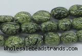 CNG215 15.5 inches 8*10mm nuggets green lace gemstone beads