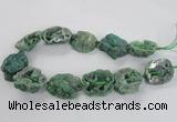 CNG2162 15.5 inches 25*35mm - 35*40mm nuggets druzy agate beads