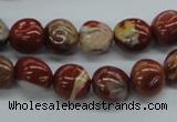 CNG217 15.5 inches 10*12mm nuggets red jasper gemstone beads