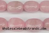 CNG22 15.5 inches 12*17mm nuggets rose quartz gemstone beads