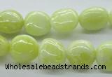 CNG223 15.5 inches 10*14mm nuggets lemon jade gemstone beads