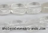 CNG23 15.5 inches 12*17mm nuggets white crystal gemstone beads