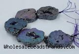 CNG2331 7.5 inches 35*40mm - 45*50mm freeform druzy agate beads