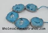 CNG2333 7.5 inches 35*40mm - 45*50mm freeform druzy agate beads