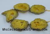 CNG2338 7.5 inches 40*50mm - 55*60mm freeform druzy agate beads