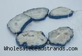 CNG2355 7.5 inches 40*50mm - 55*60mm freeform druzy agate beads