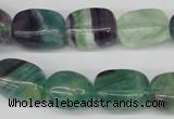 CNG24 15.5 inches 12*17mm nuggets fluorite gemstone beads