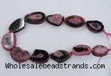 CNG2532 15.5 inches 20*28mm - 30*40mm freeform druzy agate beads