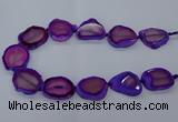 CNG2609 15.5 inches 30*35mm - 40*45mm freeform agate beads