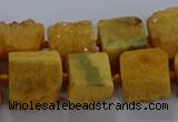 CNG2618 15.5 inches 10*12mm - 14*16mm nuggets druzy agate beads