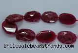 CNG2649 15.5 inches 30*38mm - 40*50mm freeform agate beads