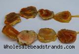 CNG2670 15.5 inches 30*40mm - 40*50mm freeform druzy agate beads