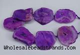 CNG2672 15.5 inches 30*40mm - 40*50mm freeform druzy agate beads