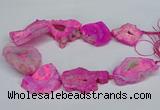 CNG2674 15.5 inches 30*40mm - 40*50mm freeform druzy agate beads