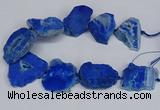 CNG2679 15.5 inches 30*40mm - 40*50mm freeform druzy agate beads