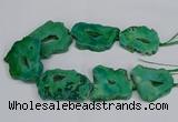 CNG2681 15.5 inches 30*40mm - 40*50mm freeform druzy agate beads