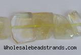 CNG2706 15.5 inches 13*18mm - 15*20mm freeform natural citrine beads