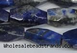 CNG2714 15.5 inches 12*25mm - 14*30mm faceted nuggets lapis lazuli beads