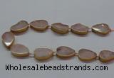 CNG2721 15.5 inches 18*28mm - 20*30mm freeform rose quartz beads