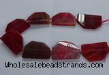 CNG2748 15.5 inches 30*45mm - 35*50mm freeform agate beads