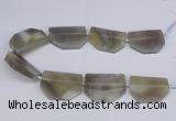 CNG2750 15.5 inches 30*45mm - 35*50mm freeform agate beads