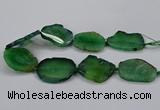 CNG2788 15.5 inches 35*40mm - 45*50mm freeform agate beads