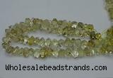 CNG2824 10*14mm - 13*18mm faceted nuggets lemon quartz beads