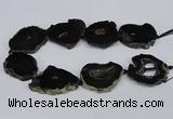 CNG2897 15.5 inches 35*40mm - 45*50mm freeform druzy agate beads